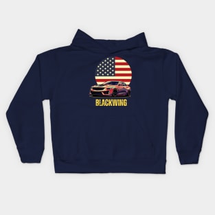 Cadillac CT5-V Blackwing US Flag Kids Hoodie